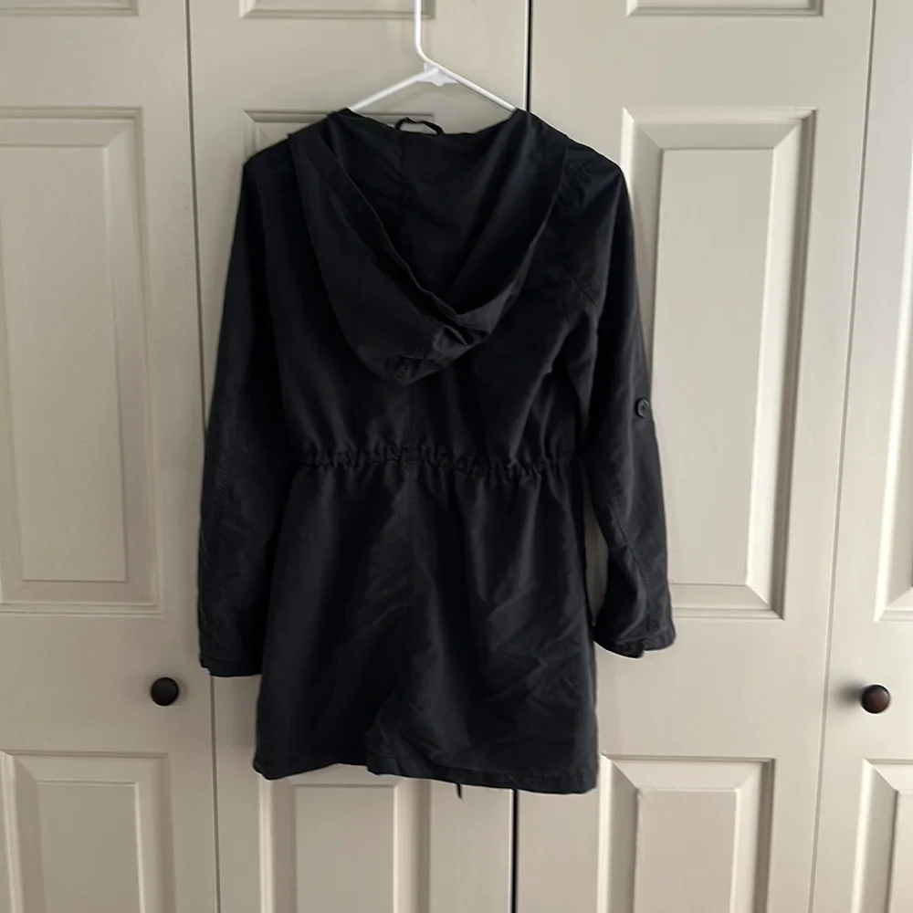 Zara charcoal hooded lightweight jacket size M - Picture 3 of 4